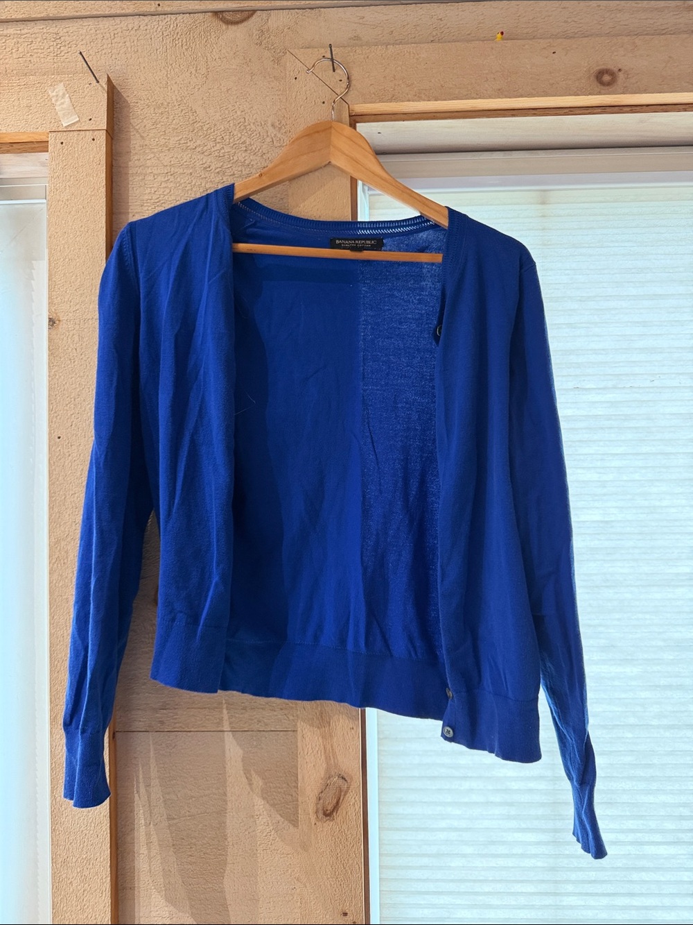 Banana Republic Royal Blue Women's Open-Front Cardigan